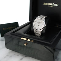 Audemars Piguet White Gold Royal Oak Diamond Watch Ref. 15202