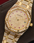 Audemars Piguet - Audemars Piguet Yellow Gold Royal Oak Diamond Watch - The Keystone Watches