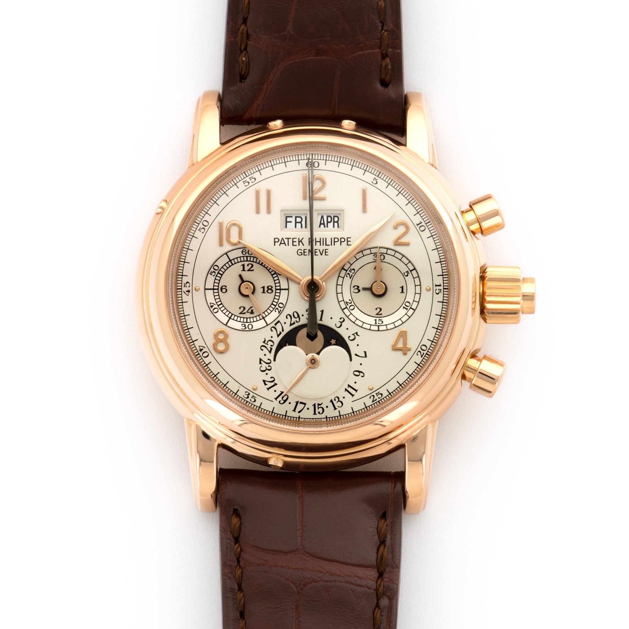 Patek Philippe - Patek Philippe Rose Gold Perpetual Calendar Split Seconds Watch Ref. 5004 - The Keystone Watches