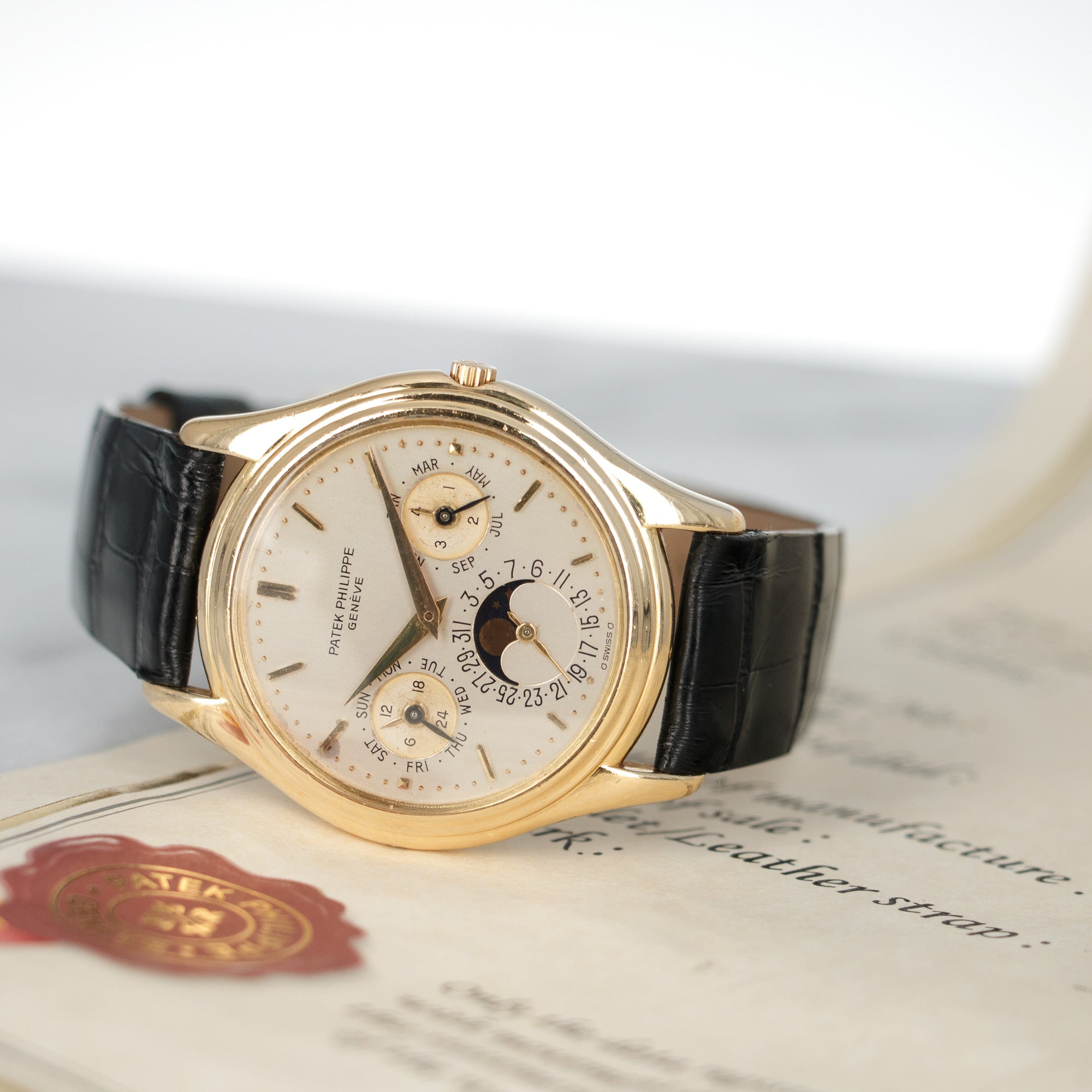 Patek Philippe - Patek Philippe Yellow Gold Perpetual Calendar First Series Watch Ref. 3940 - The Keystone Watches