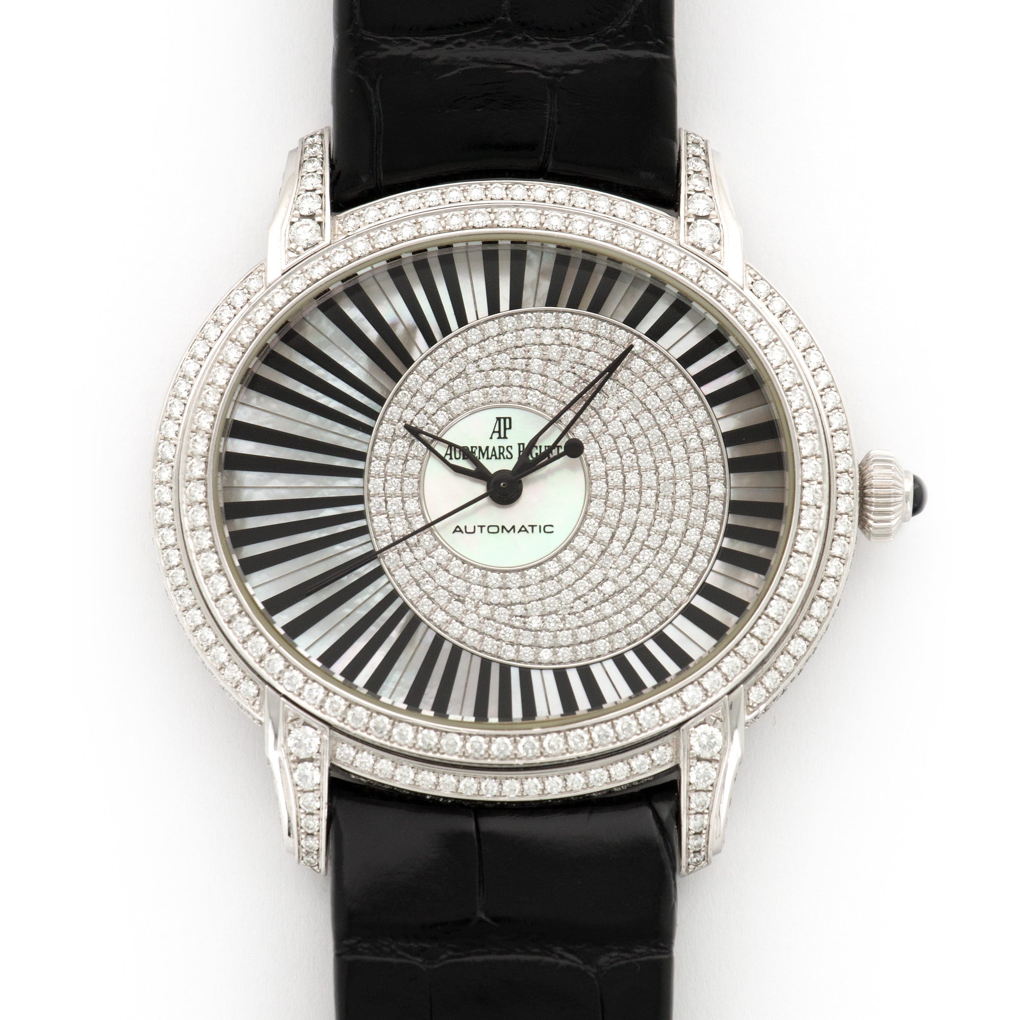 Audemars Piguet - Audemars Piguet White Gold Millenary Pianoforte Diamond Watch Ref. 15326 - The Keystone Watches