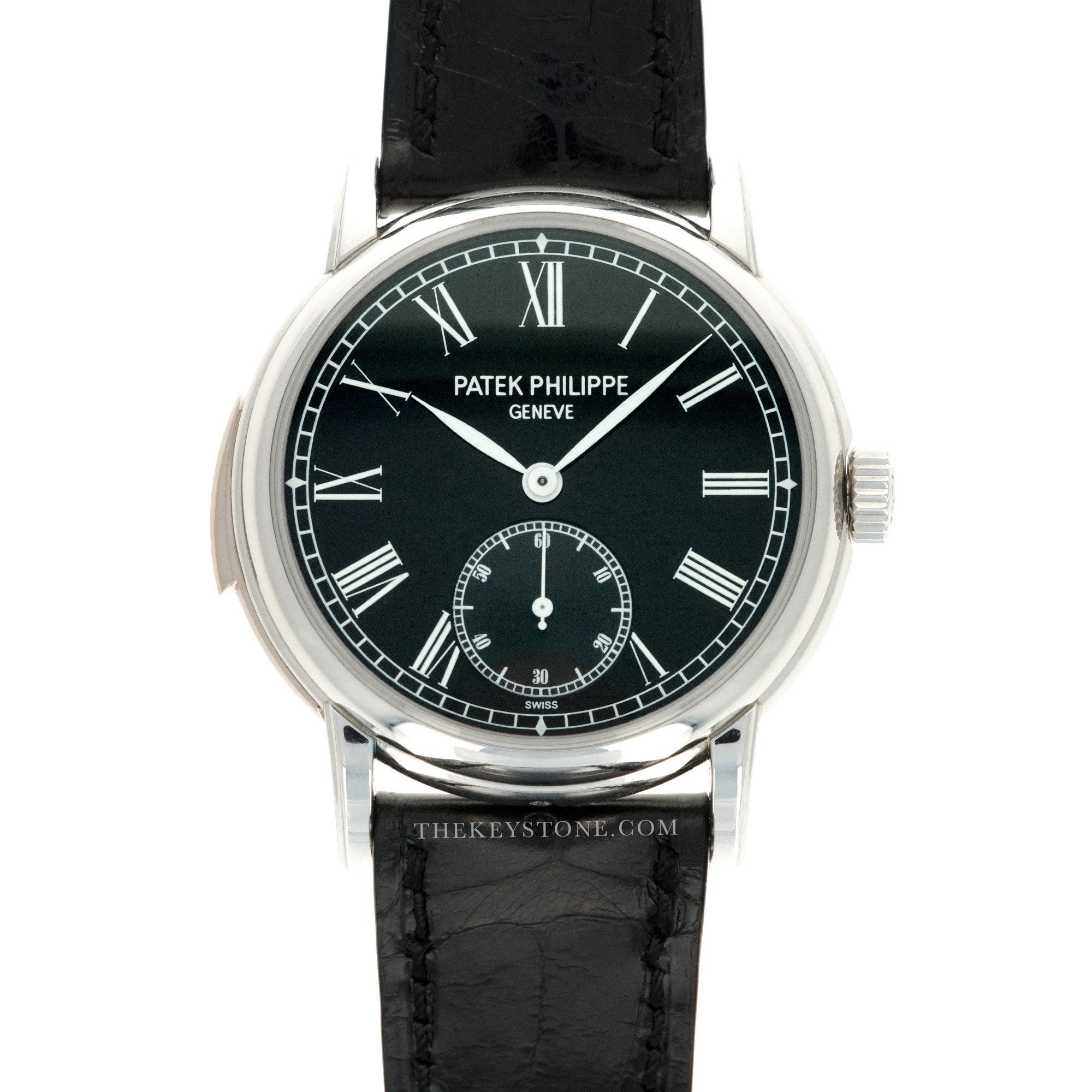 Patek Philippe - Patek Philippe Platinum Minute Repeater Black Dial Watch Ref. 5078 - The Keystone Watches