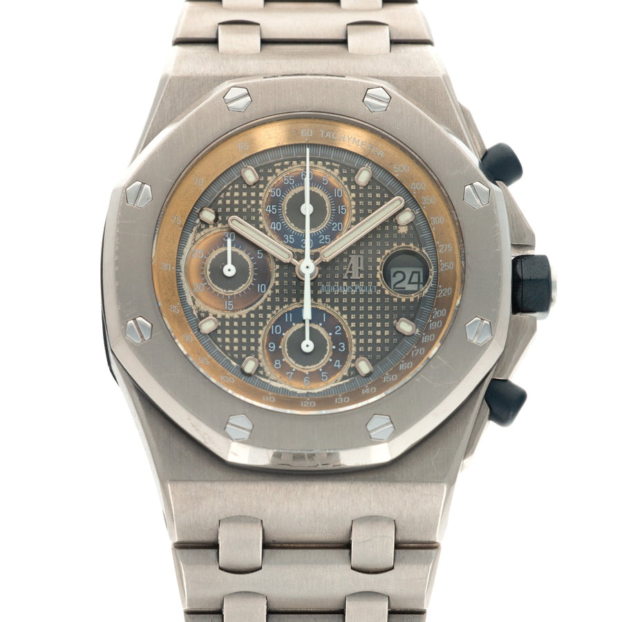 Audemars Piguet Titanium Royal Oak Offshore Ref. 25721 with Tropical Dial Watch